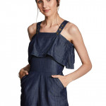 Blue playsuit for women