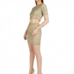 Beige Round Neck Co-Ord Set