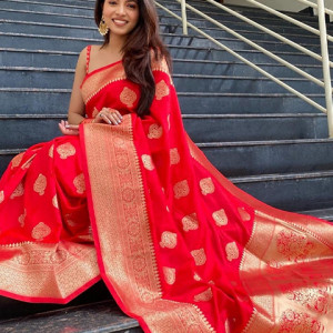 Soft Silk Saree With Blouse Piece For Women