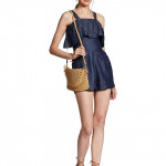 Blue playsuit for women