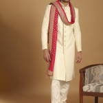 Men Cream Sherwani