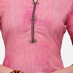 Printed Crepe Casual Churidar Geometric Dress Material